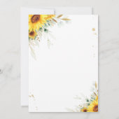 ベビー男女兼用シャワーで象を運転する 招待状 (裏面)