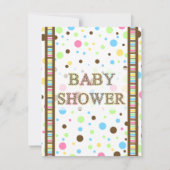 ベビー男女兼用シャワーの招待 招待状 (裏面)