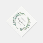 ベビー男女兼用シャワーグ素朴リーネリーリース スタンダードカクテルナプキン (角)