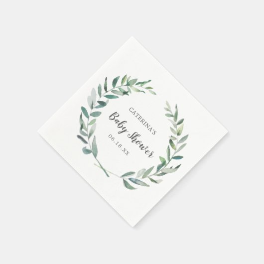 ベビー男女兼用シャワーグ素朴リーネリーリース スタンダードカクテルナプキン (角)