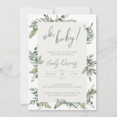 ベビー男女兼用シャワー招待状 招待状 (正面)