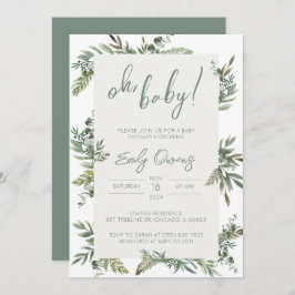 ベビー男女兼用シャワー招待状 招待状