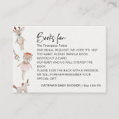 ベビー男女兼用トイツインズベビー本 エンクロージャーカード (正面)