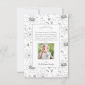 ベビー男女兼用ハロウィーンサンキューカード サンキューカード (正面)