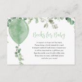 ベビー男女兼用バルーンeucalyptus用ブック エンクロージャーカード (正面)