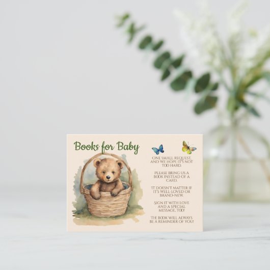 ベビー男女兼用ベアブックベビー エンクロージャーカード (スタンド正面)