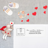 ベビー男女兼用モダンシャワー差出人住所 ラベル