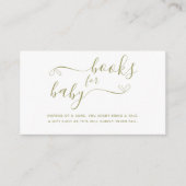 ベビー男女兼用用ストーリーブックベビーシャワーブック エンクロージャーカード (正面)