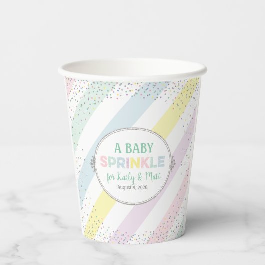 ベビー男女兼用紙カップ数々のカラー 紙コップ (裏面)