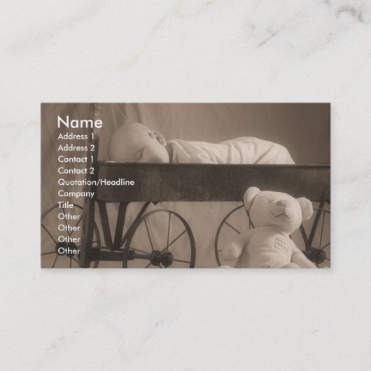 ベビー発表かビジネス 名刺 (正面)