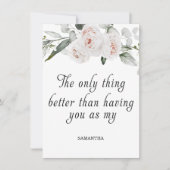 ベビー発表の内容 招待状 (正面)