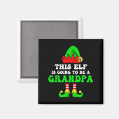 ベビー発表クリスマスTシャツ このエルフは生まれる マグネット (正面/裏面)