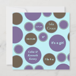 ベビー発表テンプレート 案内状