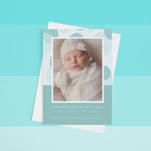 ベビー発表ミニマル抽象芸術 案内状