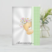 ベビー発表招待状 招待状 (スタンド正面)