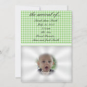 ベビー発表招待状 招待状 (裏面)