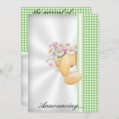 ベビー発表招待状 招待状 (正面/裏面)