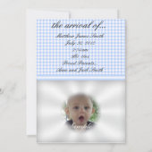 ベビー発表招待状 招待状 (裏面)