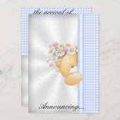 ベビー発表招待状 招待状 (正面/裏面)