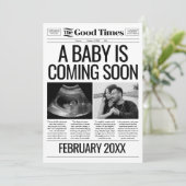 ベビー発表新聞妊娠リビールカード シーズンカード (スタンド正面)