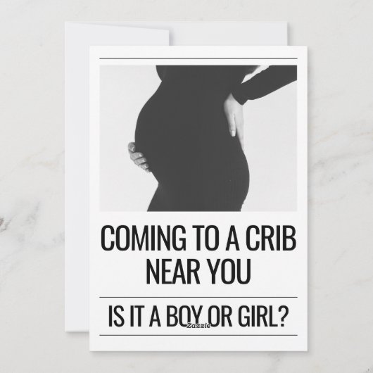 ベビー発表新聞妊娠リビールカード シーズンカード (裏面)