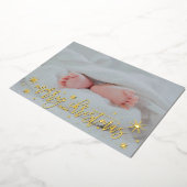 ベビー発表箔メリークリスマスホリデーカード 箔シーズンカード (回転した状態)