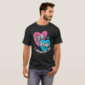 ベビー発表赤ちゃんシャワー未来の親ジェンド Tシャツ (正面フル)
