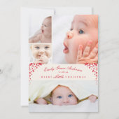 ベビー発表5コラージリッメリートクリスマス シーズンカード (正面)