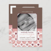 ベビー発表::こんにちはベビー3 案内ポストカード (正面/裏面)