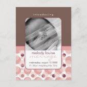 ベビー発表：：こんにちはベビー3 案内ポストカード (正面)