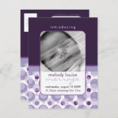 ベビー発表：：こんにちはベビー4 案内ポストカード (正面/裏面)