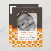 ベビー発表：：こんにちはベビー5 案内ポストカード (正面/裏面)