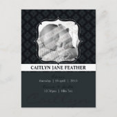 ベビー発表：：エレガントなフレーム8 案内ポストカード (正面)