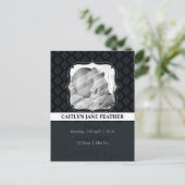 ベビー発表::エレガントなフレーム8 案内ポストカード (スタンド正面)