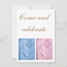 ベビー発表 フラット ホリデー カード