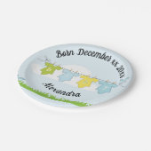 ベビー発表 ペーパープレート (アングル)