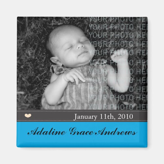 ベビー発表 マグネット (正面)