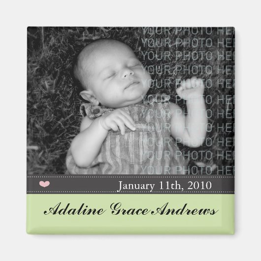 ベビー発表 マグネット (正面)