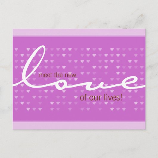 ベビー発表 – ラブガール 案内ポストカード (正面)