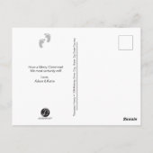 ベビー発表、初めてのクリスマス、写真 ポストカード (裏面)