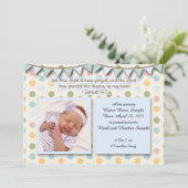 ベビー発表、少年のためのキリスト教の聖なる書物、 経典 招待状 (スタンド正面)