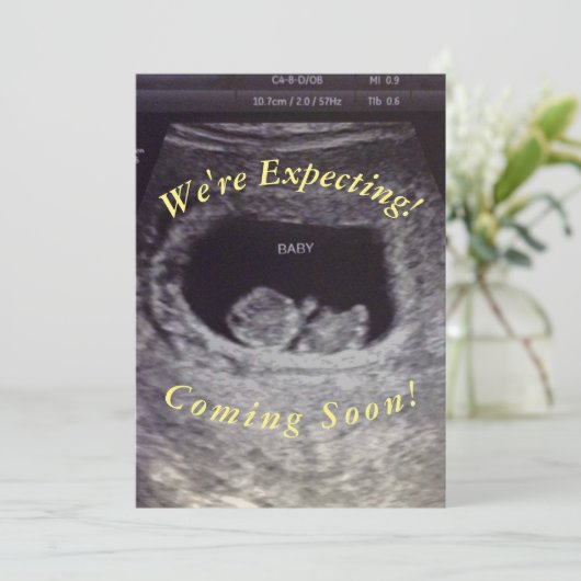 ベビー発表 案内状 (スタンド正面)