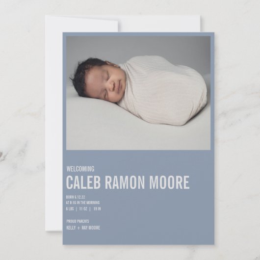 ベビー発表 案内状 (正面)