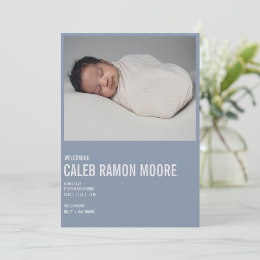 ベビー発表 案内状 (スタンド正面)