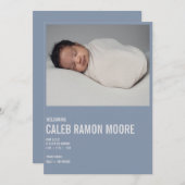 ベビー発表 案内状 (正面/裏面)