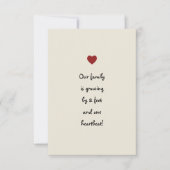 ベビー発表 案内状 (正面)