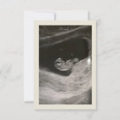 ベビー発表 案内状 (裏面)