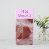 ベビー発表。赤ちゃんシャワー 案内状 (スタンド正面)