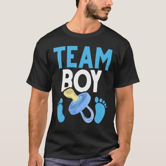 ベビー発表Future Parents Team Boy Gender R Tシャツ (正面)