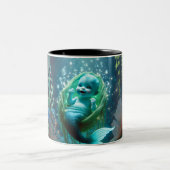 ベビー白熱［赤熱］光を放つのメルキッド ツートーンマグカップ (中央)